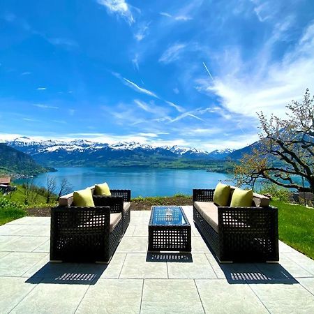 Panorama Boutique Apartment With Air Condition, Spa Entry In Solbadhotel Sigriswil Eksteriør bilde