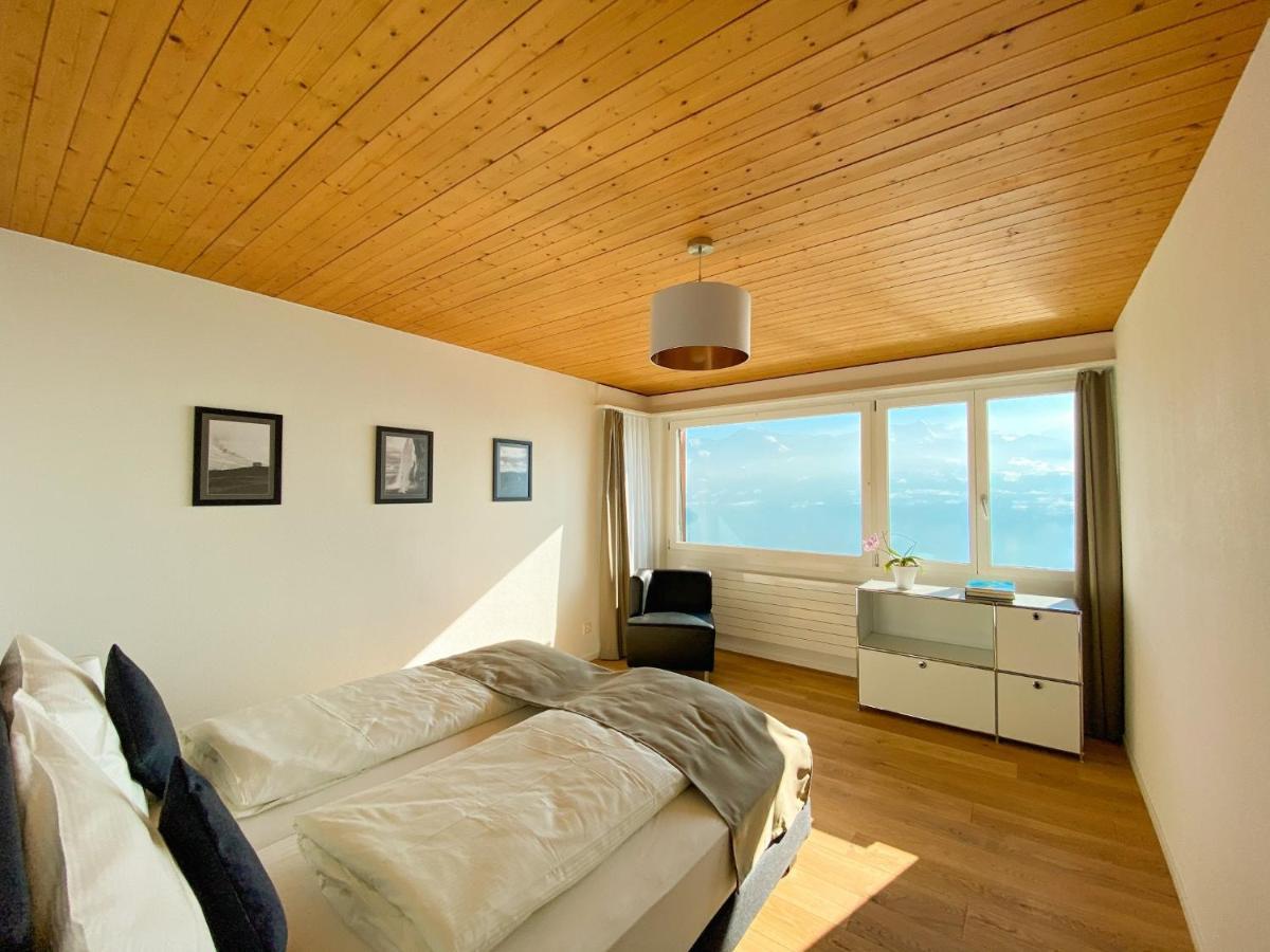 Panorama Boutique Apartment With Air Condition, Spa Entry In Solbadhotel Sigriswil Eksteriør bilde