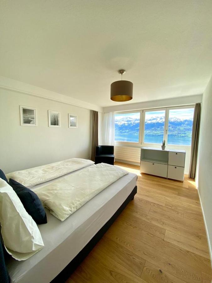 Panorama Boutique Apartment With Air Condition, Spa Entry In Solbadhotel Sigriswil Eksteriør bilde