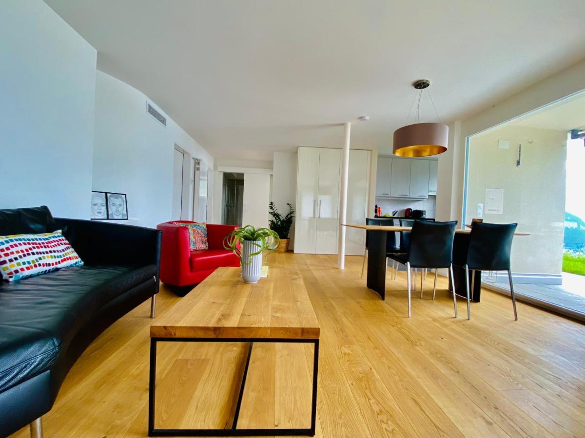 Panorama Boutique Apartment With Air Condition, Spa Entry In Solbadhotel Sigriswil Eksteriør bilde